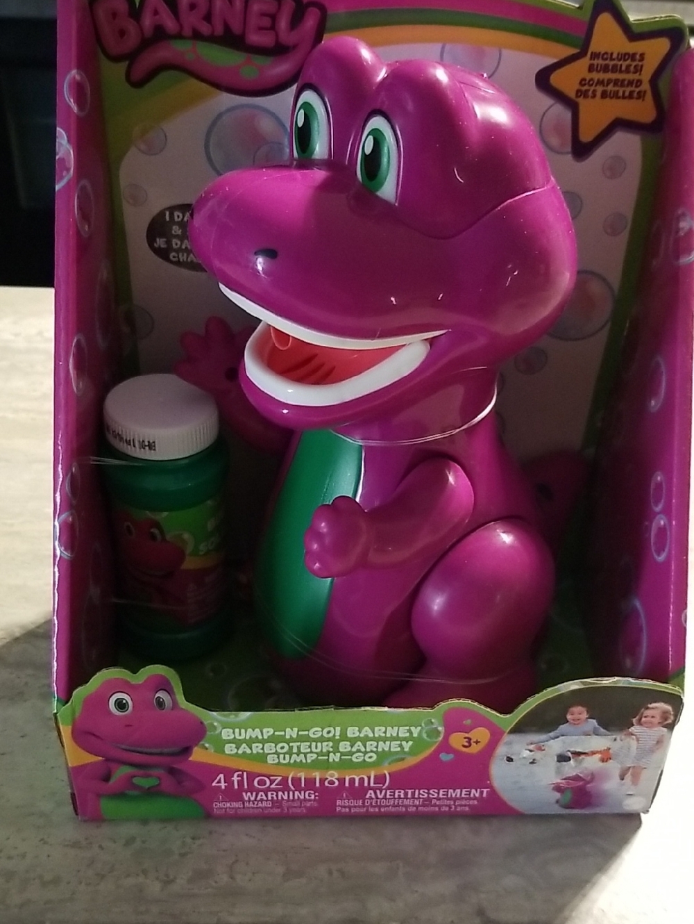 Barney's Bubble Toy Dinosaur Dance And Sings Not Tested